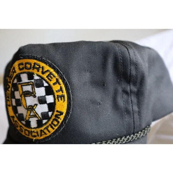 Denver Corvette Association DCA Patch Black Hat +Bonus White Hat (bad condition) - Picture 15 of 16